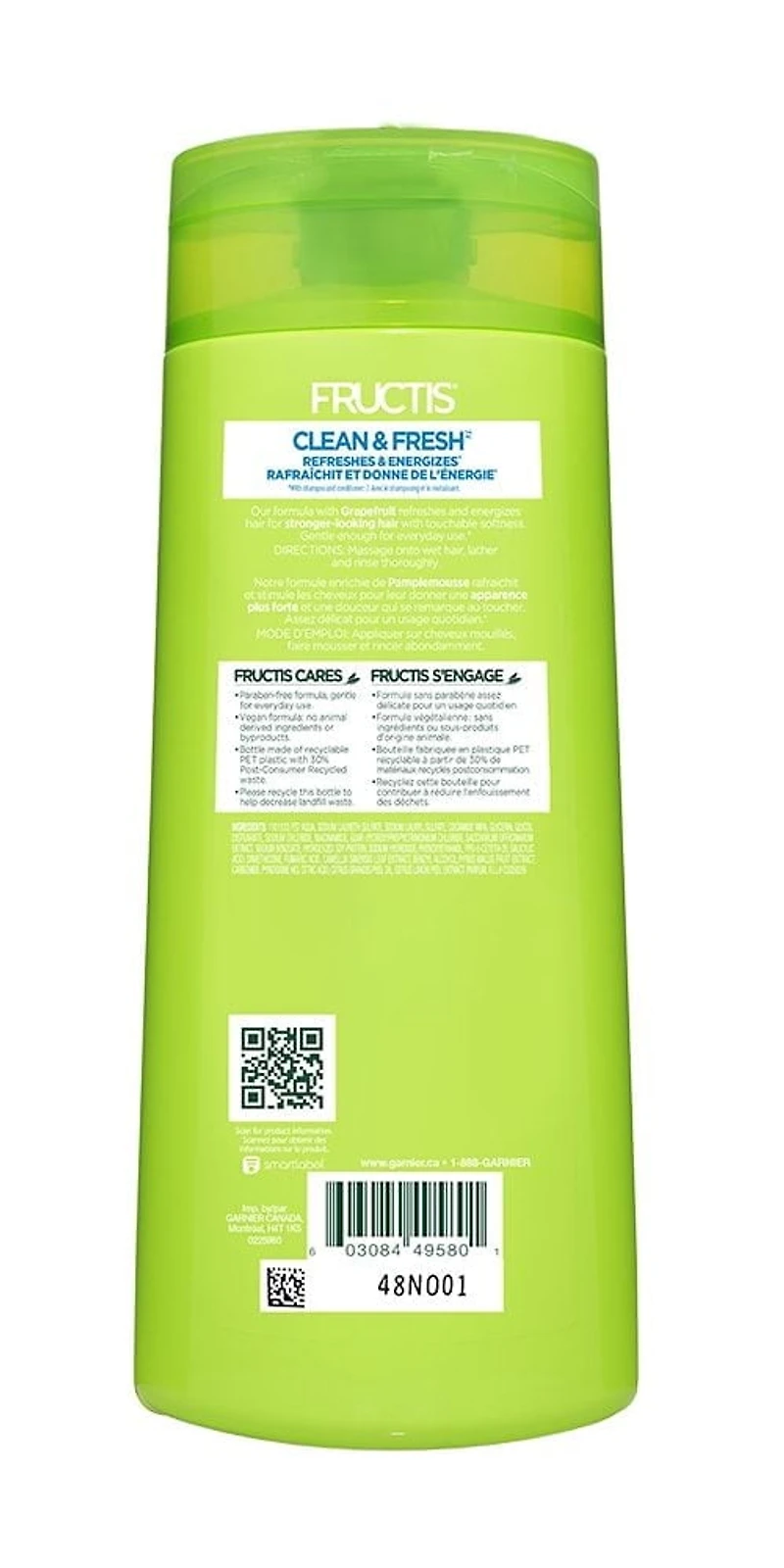 Garnier Fructis, Revitalisant Propre et Frais, 650 mL 650 ml