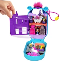 Polly Pocket –Coffret de jeu –Les Minions, 1 poupée, 9 acc., 2 Minions