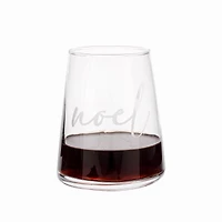 Holiday Time Noel Stemless Wine Glass 17oz