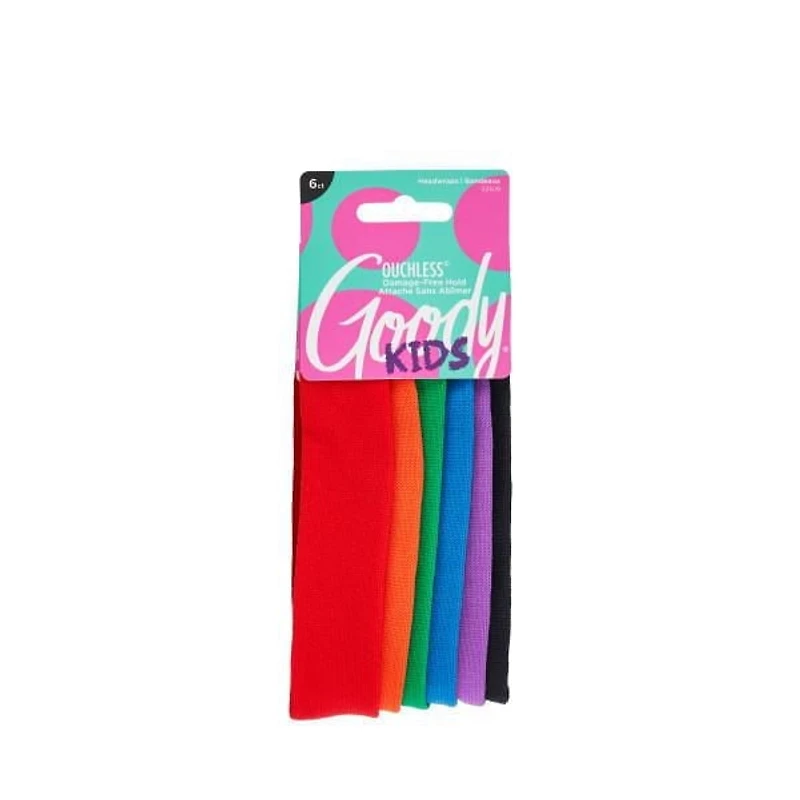 Goody Kids Bandeaux en tricot fin sans aspérité - 6Ct Goody Bandeaux pour enfants