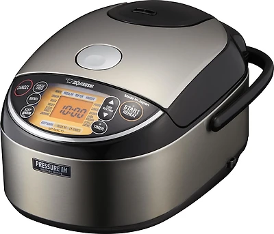 Zojirushi 5,5 tasses Cuiseur à riz haut de gamme à chauffage par induction sous pression NP-NWC10XB
