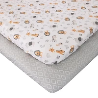 Ensemble de 2 mini-draps-housse de bébé George Baby
