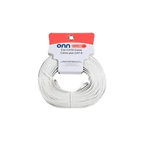 Onn Câble réseau plat CAT6 de 15,25 m - Blanc