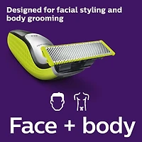 Philips OneBlade Face & Body Electric Trimmer and Shaver, QP2630/21