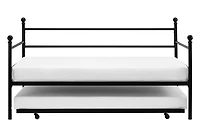 DHP Daybed and Trundle, Black Metal