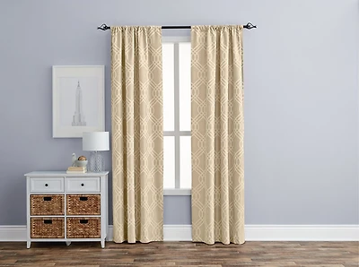 Panneau de fenêtre occultant avec passe-tringle 63 po Eclipse Zana Trellis