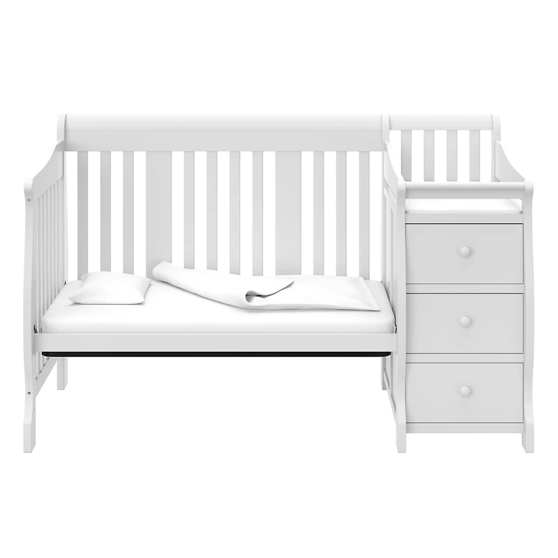 Storkcraft Portofino 5-in-1 Convertible Crib & Changer with Bonus Water-Resistant Change Pad