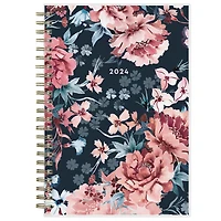 Agenda hebdomadaire/mensuel 2024, 5 po x 8 po, Blue Sky, Tiana
