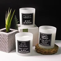 7.5oz "if my mouth doesn't say" CASHMERE CEDAR Fragranced Jar Candle