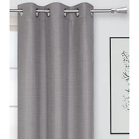 Safdie & Co. Rideau 2PK 84L Blackout Faux Lin Gris