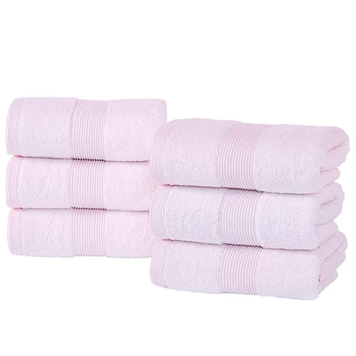 Fabstyles Super Soft and Absorbent Hand Towel, Luxury Hand Towels for Spa, Home, and Hotel, Quick Dry Hand Towels, Set of 6, 16 x 28 Inches