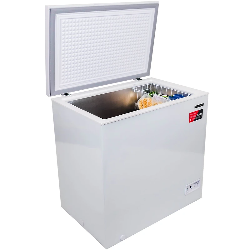 Congélateur coffre Frigidaire 7 pi³ (198 L) pour garage, cuisine ou sous-sol, grande capacité de stockage, blanc