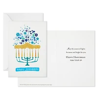 Boîte de cartes UNICEF de Hanoukka, bougies de la Ménorah, Hallmark (12 cartes et 13 enveloppes)