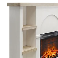 Mr. Kate Winston Fireplace Mantel with Built-in Bookshelves
