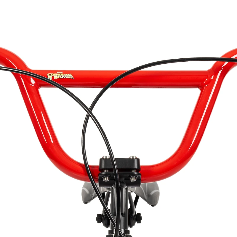 Vélo Spiderman de Huffy Marvel, 18 pouces pour garçons, rouge et bleu