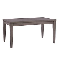 Table à manger d'intérieur classique CorLiving New York en bois massif et contrecollé gris délavé pouvant accueillir jusqu'à 6 personnes