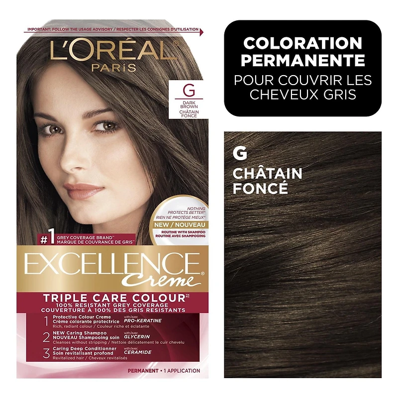 L'Oréal Paris Permanent Hair Colour Excellence Crème, 1 EA