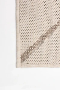 ECARPET Indoor Outdoor Area Rug for Patio, Deck, Living Room Sisal Abstract Collection