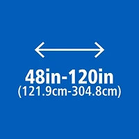 Mainstays Easy Install Decorative Window Curtain Rod, Adjustable, 48” - 120”