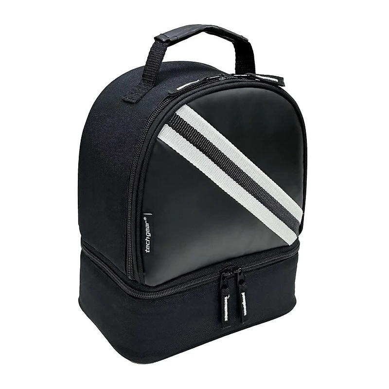 Tech Gear Dual Compartment Lunchbag - Preppy Stripe