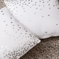 Fabstyles Holiday Lights Cotton Cushions Removable Cover Poly Filled Decorative Pillows