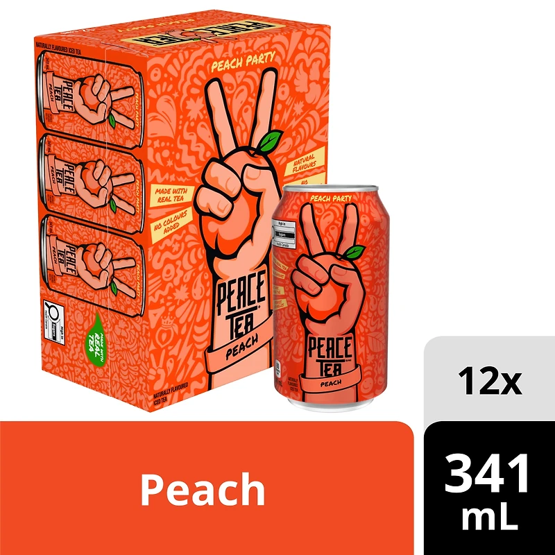Peace Tea Péché mignon Cannettes, 341 mL, 12 Pack 12 x 341 ml
