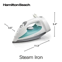 Hamilton Beach Steam Iron 14212C, White