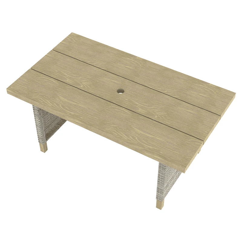 Better Homes & Gardens Brookbury 4-Piece Steel Outdoor Sectional Dining Set with Covers and Cushions, Charcoal