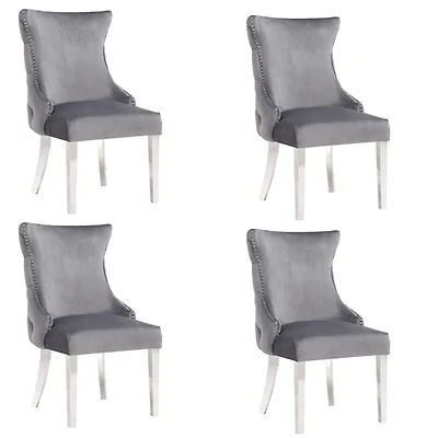 CHAISE STONEFORT – ACIER gris ENSEMBLE DE 4