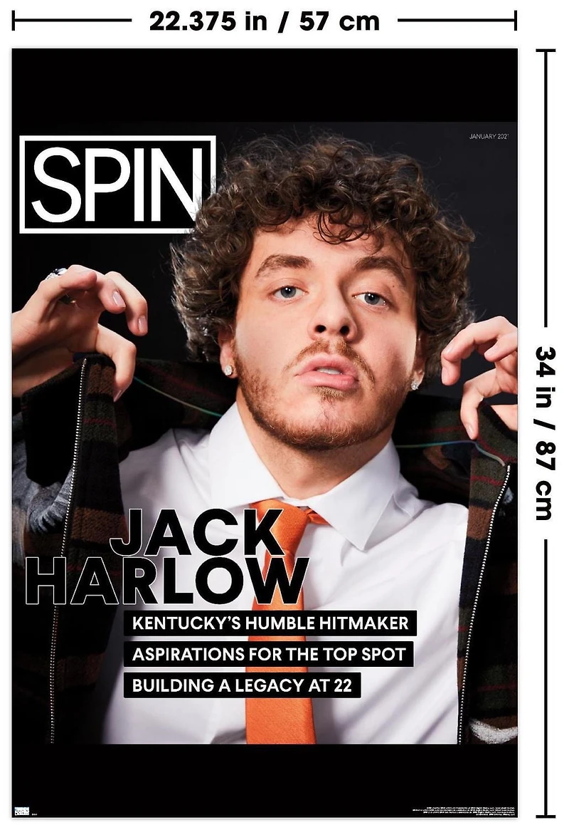 SPIN Magazine - Jack Harlow 21 Wall Poster, 22.375" x 34"