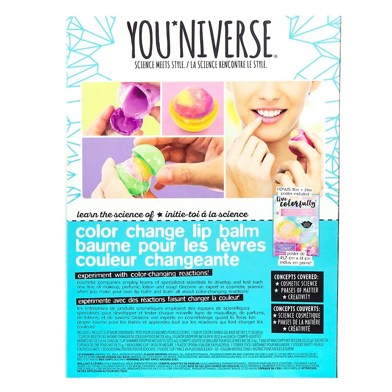 YOUniverse Color Change Lip Balm, Age: 6+