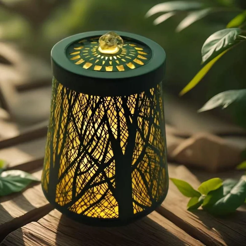 Angelo Décor Reflecting Tree Tabletop Fountain with energy-efficient pump and LED accent lighting