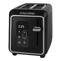 Kalorik Designer Series Digital 2-Slice Toaster, in Black with Silver
