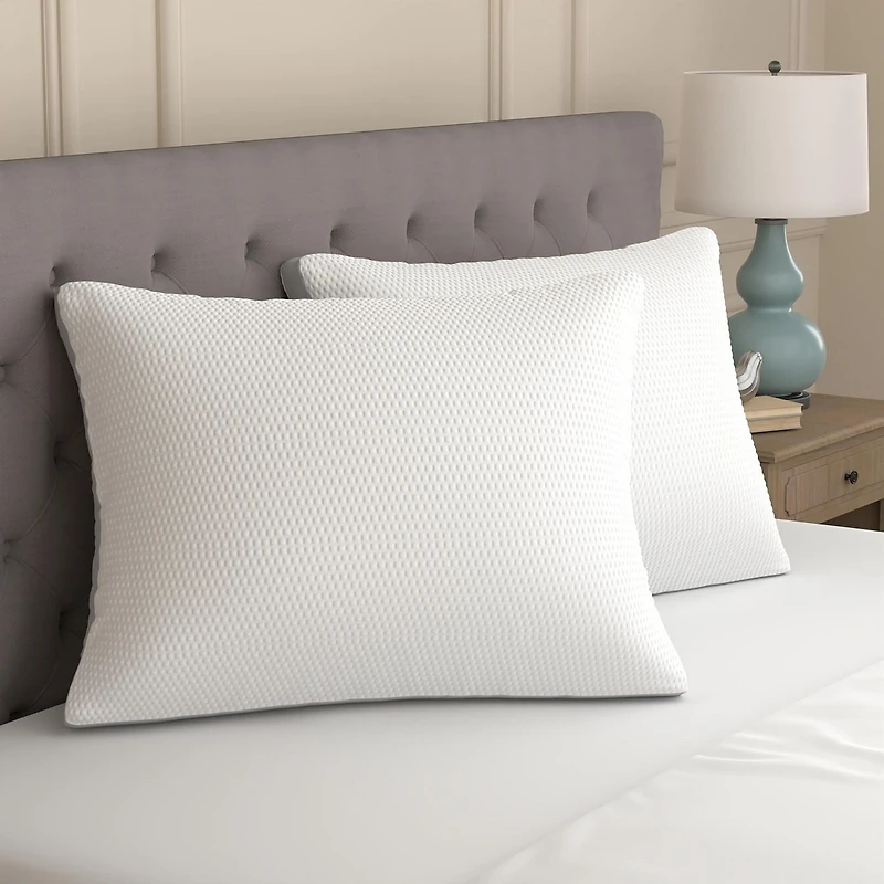 Mainstays Overstuffed Extra Firm Support Bed Pillow, 2pk