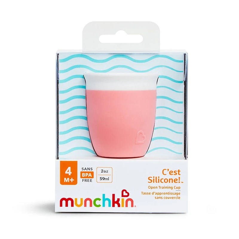Munchkin C’est Silicone! Open Training Cup for Babies and Toddlers 4 months+, 2 Ounce
