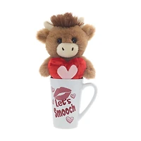 Highland Cow Plush and Valentine Mug Two-Piece Set, Way to Celebrate