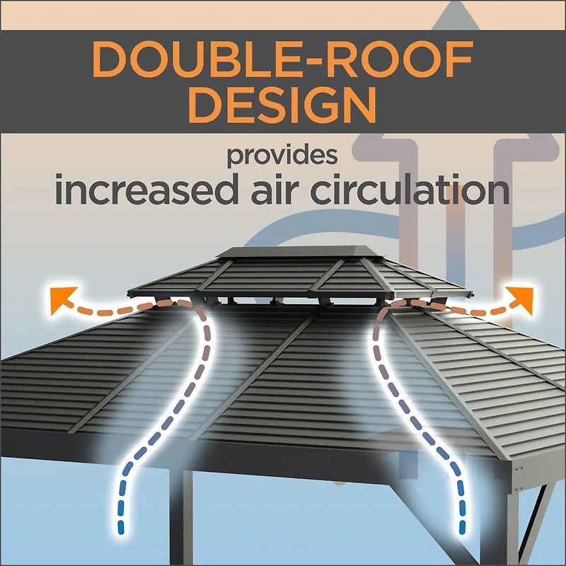 Sojag Genova II Aluminum Hard Top Gazebo
