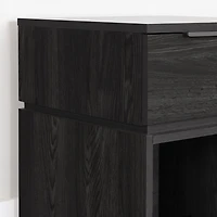 South Shore Hourra 1-Drawer Nightstand for Child, in Gray Oak