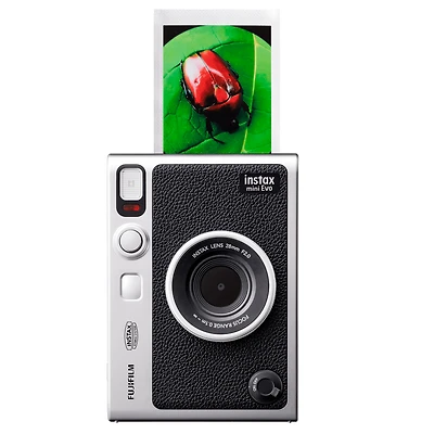 FUJIFILM INSTAX mini Evo Hybrid Instant Camera - Black