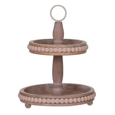 Plateau à étages en bois