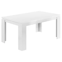 Monarch Specialties Dining Table, 60" Rectangular, Kitchen, Dining Room, Laminate, White, Contemporary, Modern