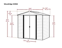 Abri rangement acier Woodridge, 6 x 5