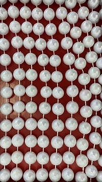 Holiday Time 18 Ft Beaded Garland White, Holiday Time 18 Ft Beaded Garland