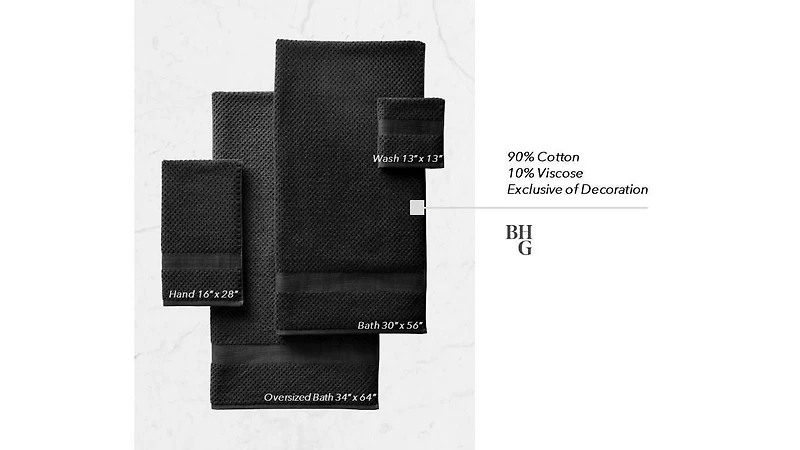 Better Homes & Gardens Signature Soft Popcorn Texture Towel Collection