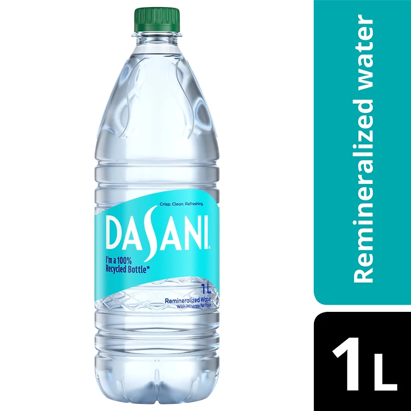 Dasani Water Bottle, 1 Liter, 500 mL