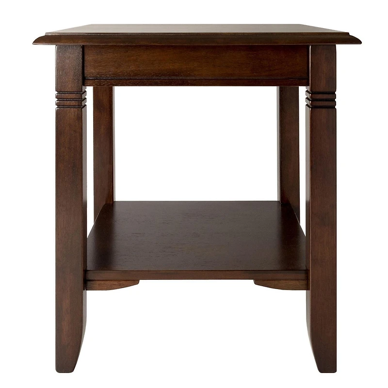 Nolan End Table in Cappuccino Finish