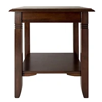 Nolan End Table in Cappuccino Finish