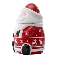 Holiday Time Figural Ceramic Cookie Jar, 77 oz, 1 piece
