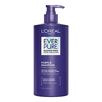 L'Oreal Paris Ever Pure Shampooing violet pour tonifier le laiton, végétalien, sans sulfate, sans paraben, 680ml