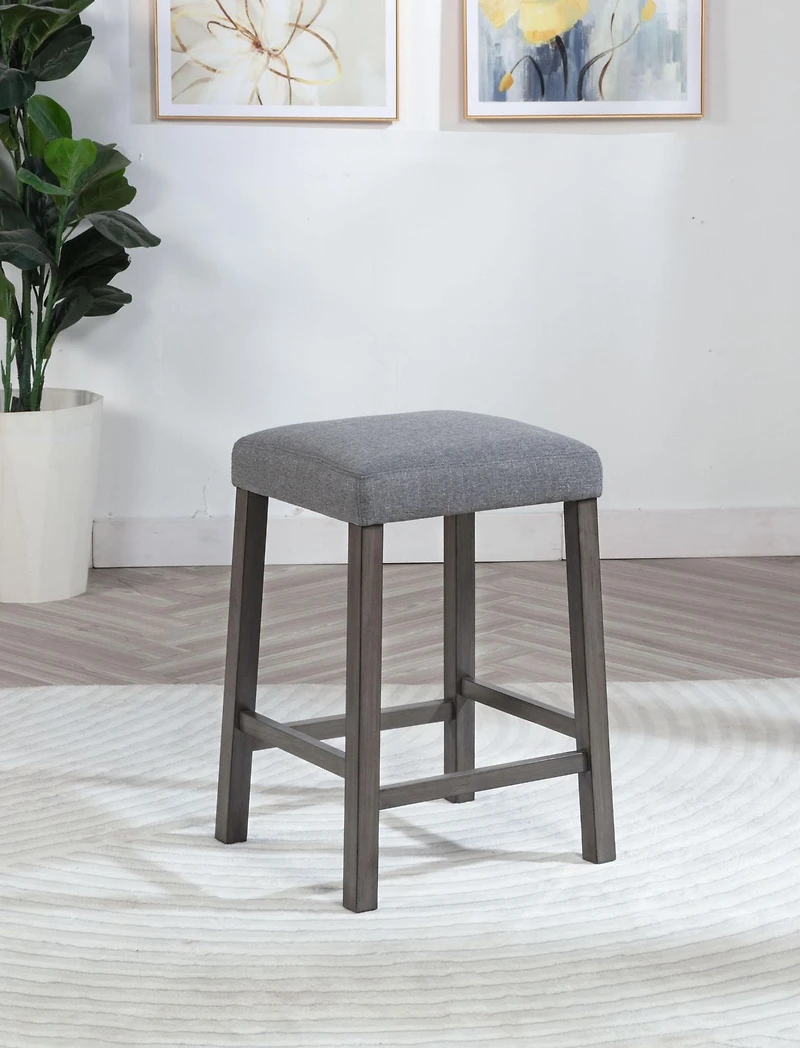 K-Living Pheony Marble Counter Height Table with Storage and & 2 Bar Stools